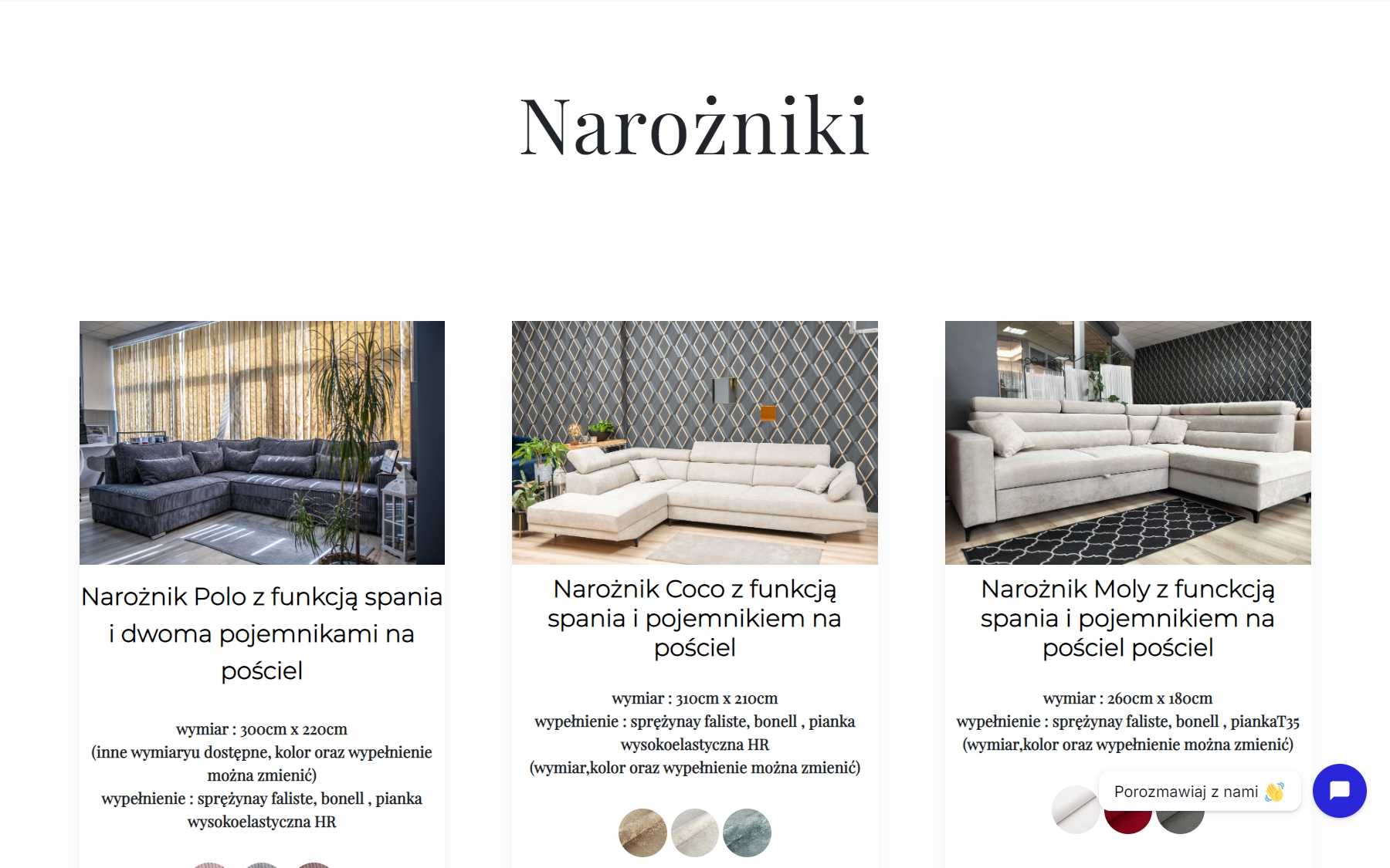 Strona salonu meblowego na laptopie - widok 4